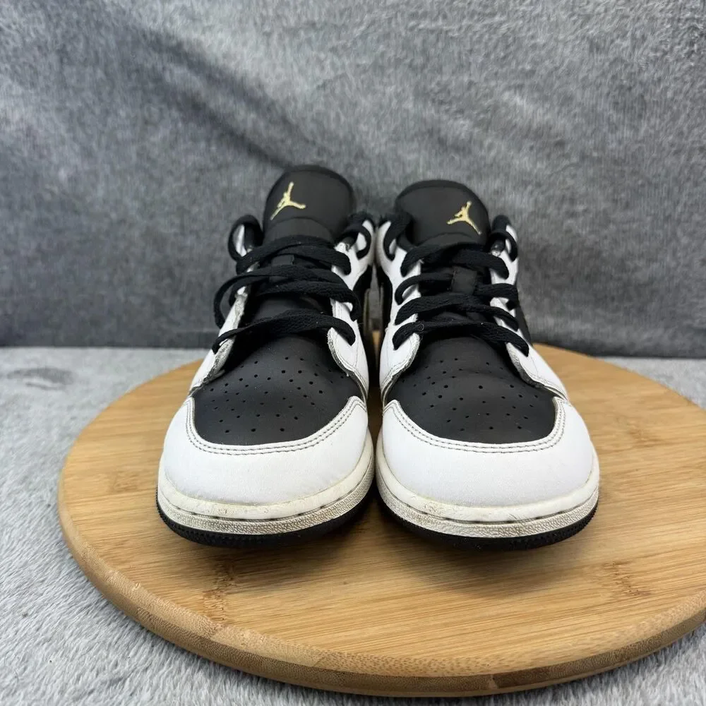 Nike Air Jordan 1 Low Shoes Boys Size 7Y White Sneakers 553560-172 No Insoles